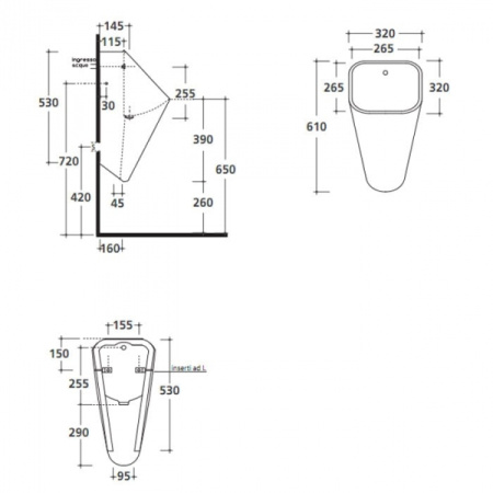 Писсуар Galassia MEG 11 5408