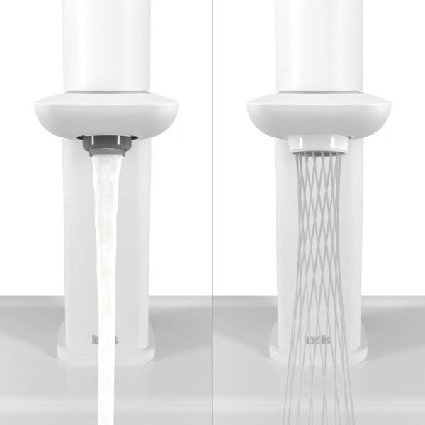 Смеситель для умывальника с инновационным управлением Push Control белый матовый IDDIS Slide (SLIWTBTi01)