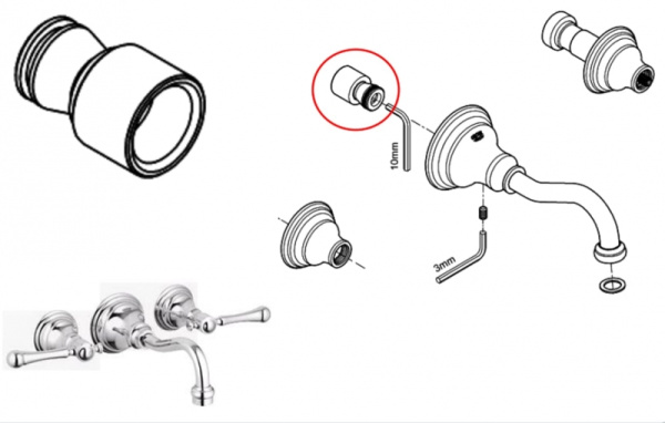 Ниппель GROHE 11860131