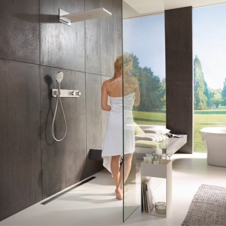 Верхний душ hansgrohe Rainmaker Select 580 3jet EcoSmart 24011400 белый/хром