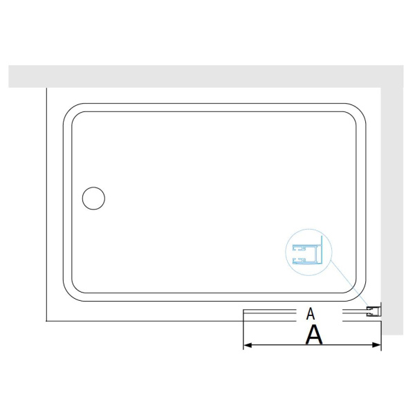 Шторка на ванну 40 см RGW Screens SC-056B 351105640-14 прозрачное