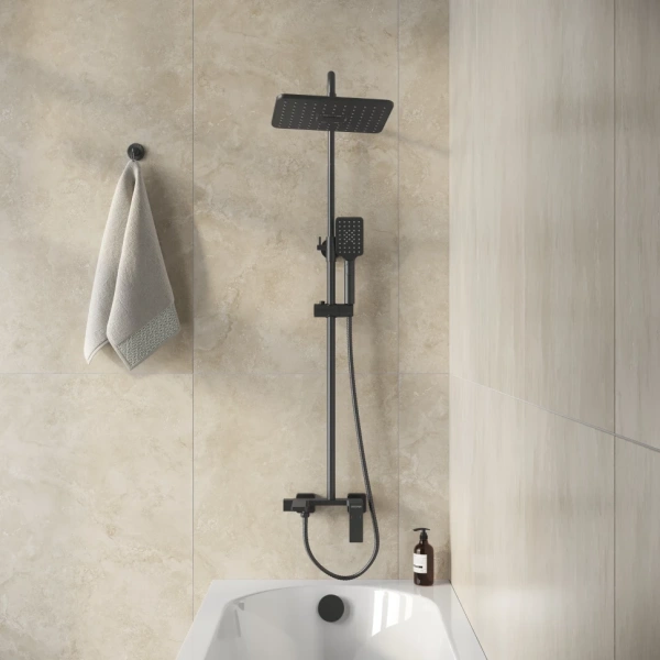 Душевая система Grossman Style 500.K35.05.210 черный матовый