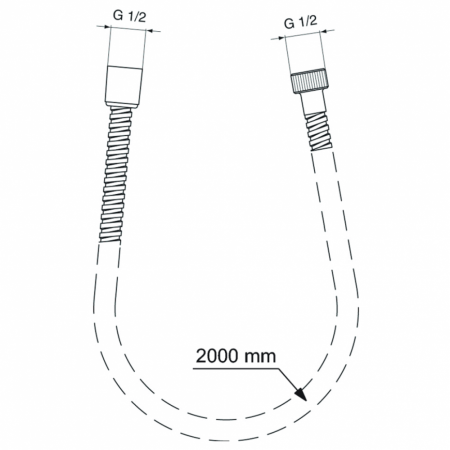 Металлический шланг Ideal Standard IDEALRAIN BF200AA
