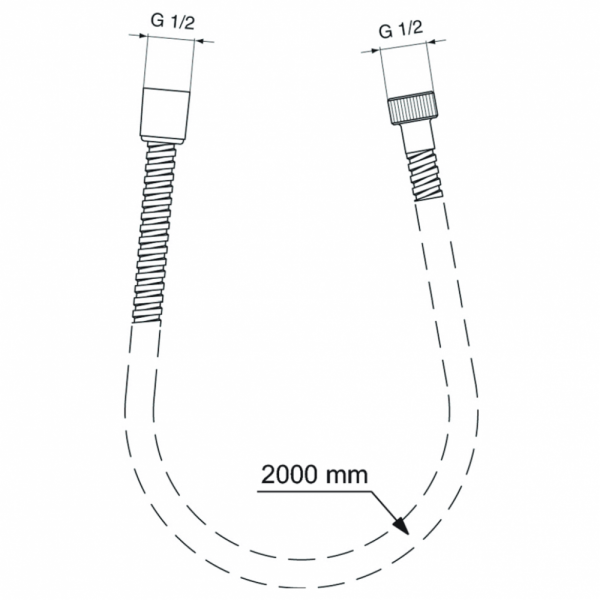 Металлический шланг Ideal Standard IDEALRAIN BF200AA Металлический шланг Ideal Standard IDEALRAIN BF200AA
