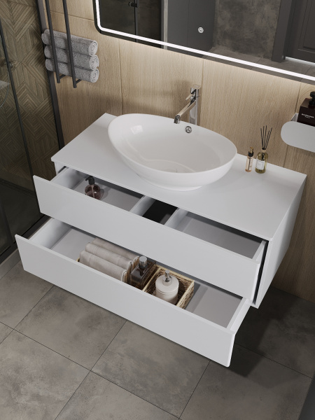 Тумба без раковины подвесная Orange Otto Ot-100TuMDF столешница МДФ