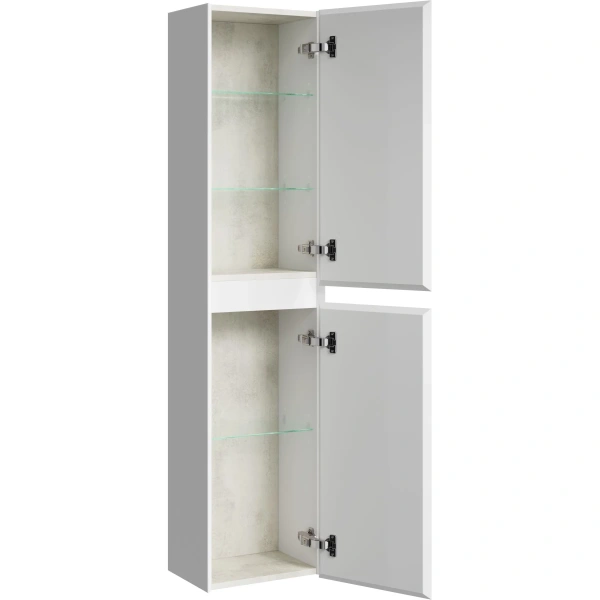 Пенал подвесной 35 см Aqwella Geometria GE0535WM белый матовый