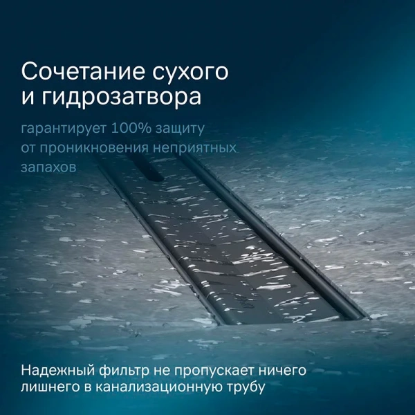 Душевой лоток с щелевой вставкой 80 см Am.Pm MasterFlow W01SC-S11-080-05BM черный матовый