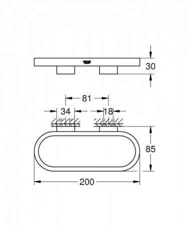 Мыльница без держателя Grohe Selection 41036 000 (41036000) матовый