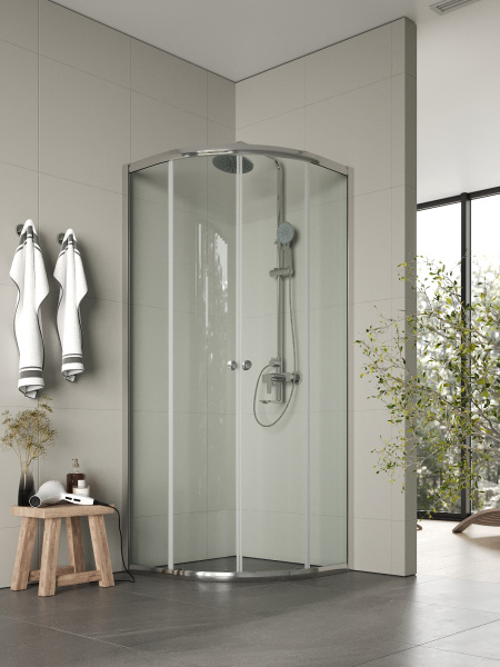 Душевой уголок без поддона (78х78) Agger A01-080TCR/G хром