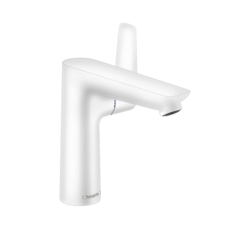 Смеситель для раковины с донным клапаном Hansgrohe Talis E 71754700 белый матовый