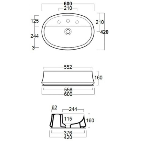 Раковина Simas Sharp SH05bi*1