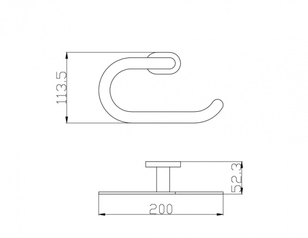 Полотенцедержатель овальный Rav Slezak YUA0401CB