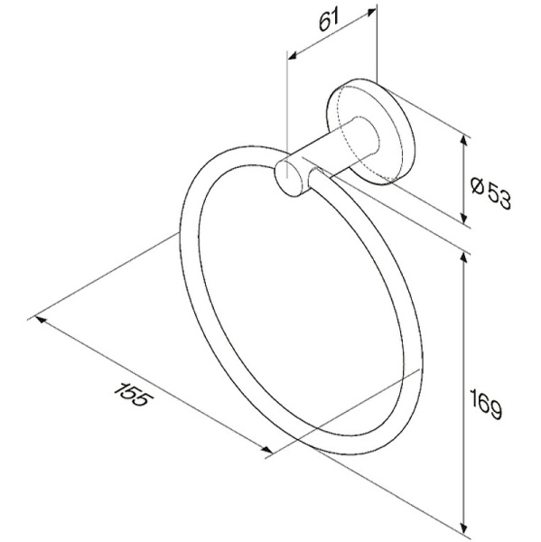 Кольцо для полотенец AM.PM X-Joy A85A34400 Кольцо для полотенец AM.PM X-Joy A85A34400