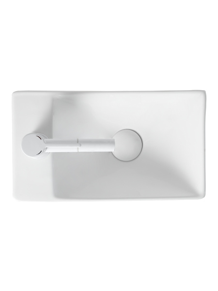 Раковина подвесная (37,5х21,5) Agger ASH131375R белый глянец