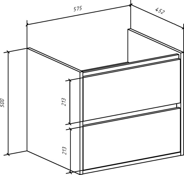 Тумба под раковину Bellezza Лоренцо 60 4639109270364