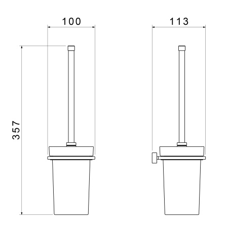 Ерш для туалета Timo Torne золото матовое 43061/17