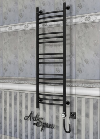 Электрический полотенцесушитель с функцией быстрой сушки ArtofSpace ARTICO EAAO4001200RAL9005RP