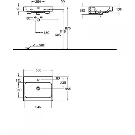 Раковина Keramag iCon 124060000