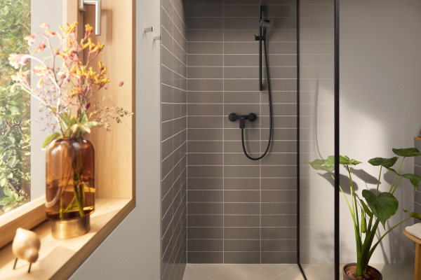 Смеситель для душа однорычажный Hansgrohe Rebris E 72650670 черный матовый