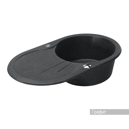 Кухонная мойка Aquaton Паола 1A714032PA210 графит