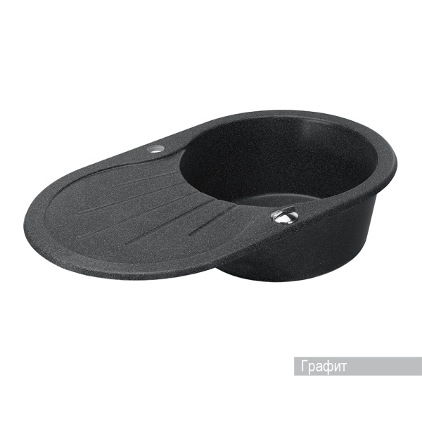 Кухонная мойка Aquaton Паола 1A714032PA210 графит