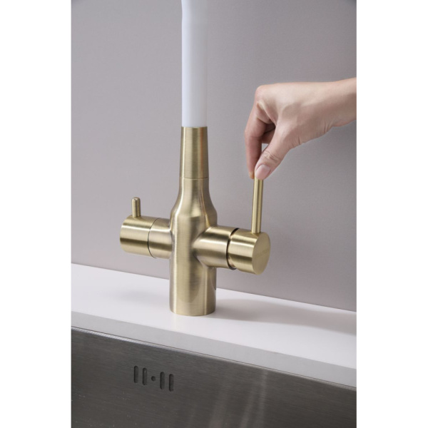 Смеситель для кухни с подключением к фильтру  Paulmark Salix Sa213419-BRw