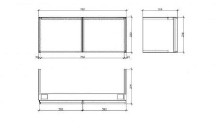Тумба Villeroy&Boch Pure Stone 95840000