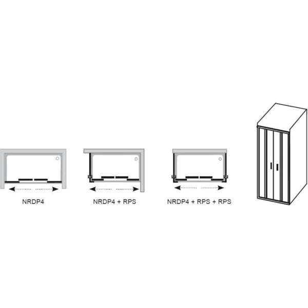 Душевая дверь Ravak Rapier NRDP4-190 0ONL0100ZG