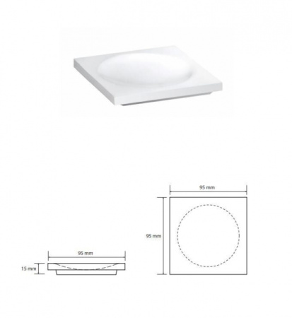 Мыльница Bemeta Gamma 145708314 белая