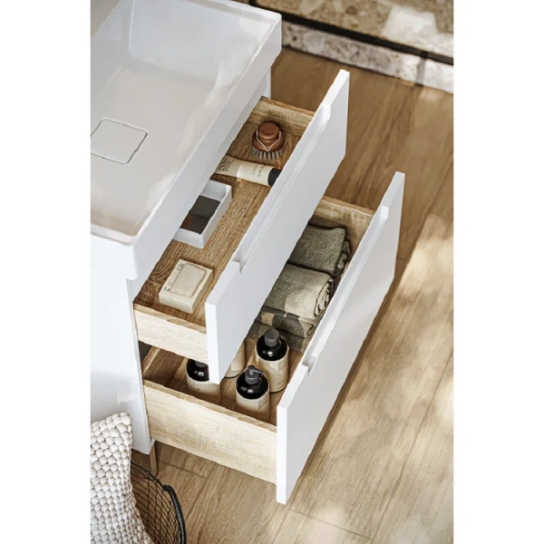 Тумба без раковины 70 см Aqwella Vancouver VAN01072N белый матовый