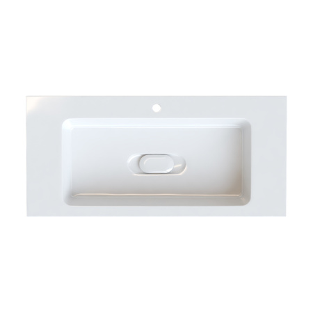 Тумба с умывальником IDDIS подвесная с ящиками белая Esper 100 см (ESP10W0i95K)