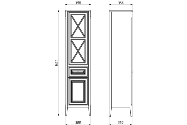 Пенал ASB-Woodline Монте 40 10801