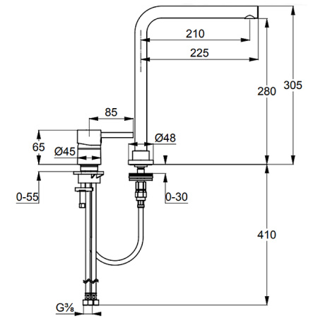 Смеситель для кухни Kludi L-ine 428540577