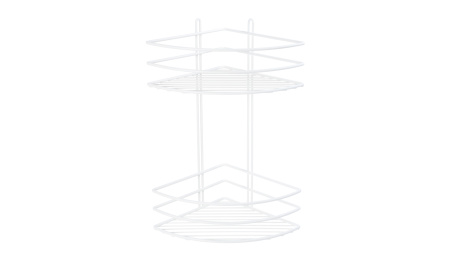 Полка угловая двойная Fixsen белая FX-710W-2