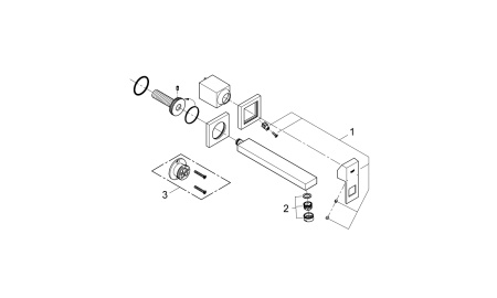 Смеситель для раковины Grohe Eurocube 23447 000 (23447000) хром