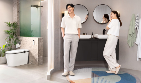 Смеситель для раковины без донного клапана CoolStart Hansgrohe Vivenis 75024670 черный матовый