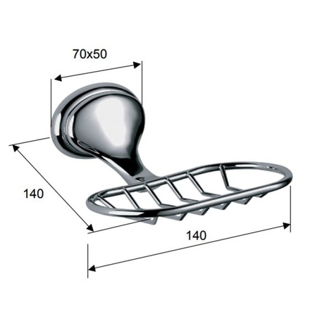 Мыльница для душа Daniel Revival REPS952 br 63