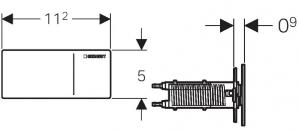 Cмывная клавиша Geberit Sigma 70 стекло, цвет чёрный 115.630.SJ.1 Cмывная клавиша Geberit Sigma 70 стекло, цвет чёрный 115.630.SJ.1