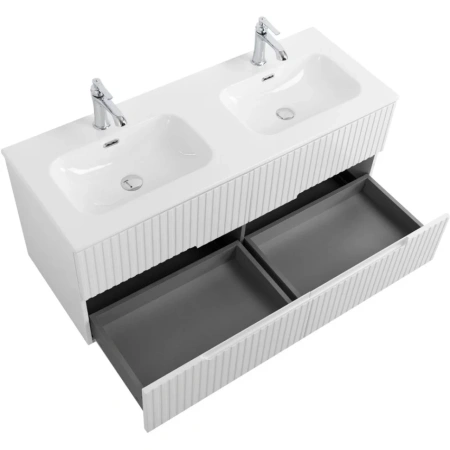 Тумба под раковину Cezares DUET-N-1200-4C-SO-2-BL Bianco Lucido