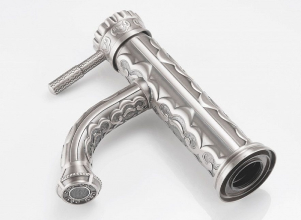 Смеситель для раковины, античное серебро Zorg A 115U-SL