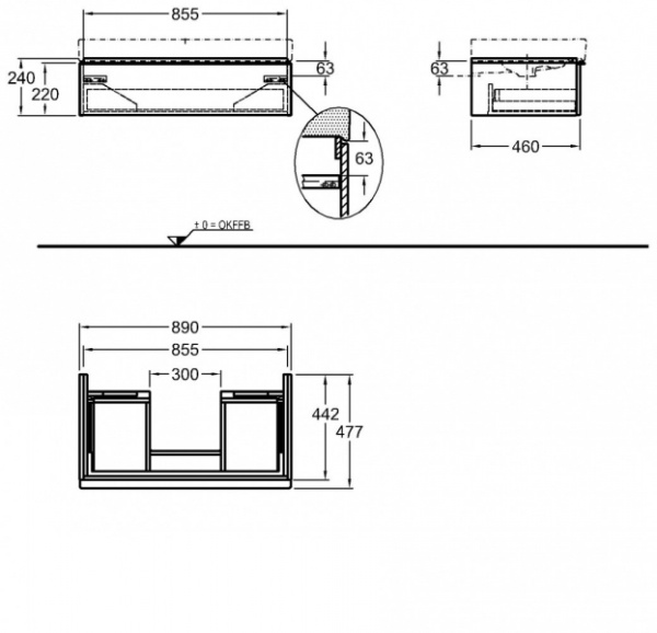 Тумба под раковину Keramag iCon 840290000
