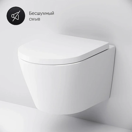 Комплект унитаза с инсталляцией Am.Pm Sense FlashClean IS110101.741701 с сиденьем микролифт, кнопка белый глянец