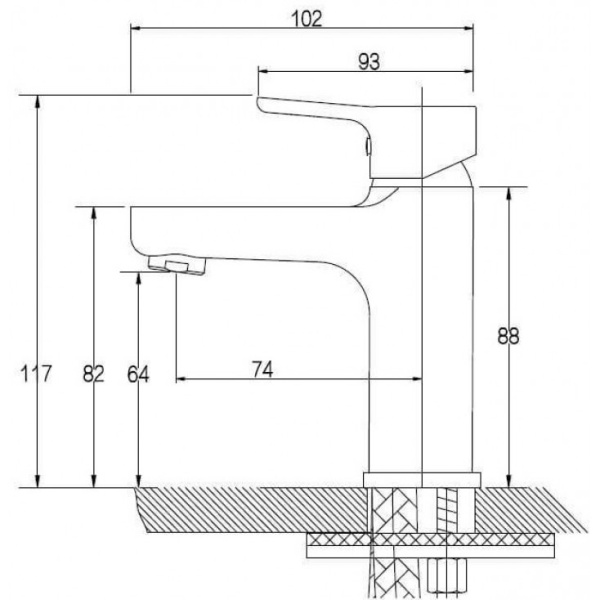 Смеситель для раковины KAISER Vega (63011)