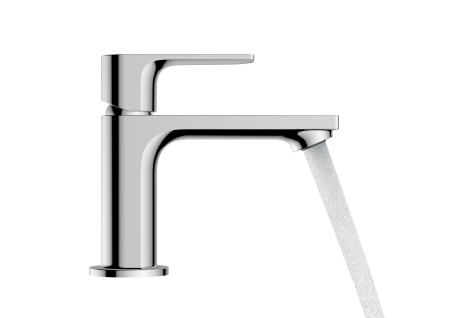 Смеситель для раковины с донным клапаном CoolStart Hansgrohe Rebris E 72553000 хром