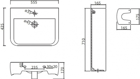 Пьедестал для раковины BelBagno Regina BB104P