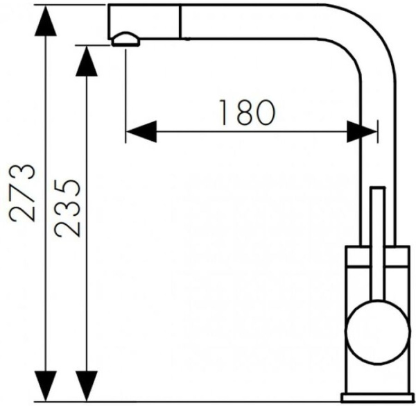 Смеситель для кухонной мойки KAISER Teka (13144-5)