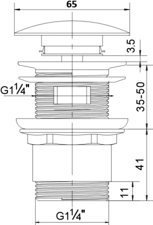 Донный клапан EWRIKA KR-05b