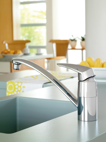 Смеситель для кухни однорычажный Grohe Eurodisc 33770 001 (33770001) хром 