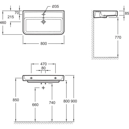 Раковина подвесная Jacob Delafon Replay E4490-00