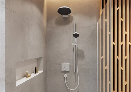 Верхний душ Hansgrohe Pulsify 260 1jet EcoSmart 24141700, белый матовый
